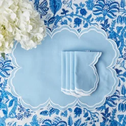 New Mrs. Alice Serena Cornflower Blue Napkins (Set Of 4)