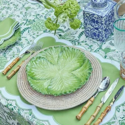 Outlet Mrs. Alice Serena Green Cabbage Dinner Plate (Set Of 4)