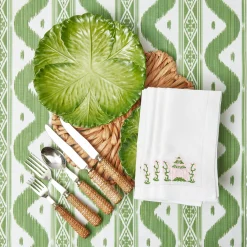 Outlet Mrs. Alice Serena Green Cabbage Dinner Plate (Set Of 4)
