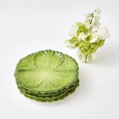 Mrs. Alice Serena Green Cabbage Dinner Plate (Set Of 4)