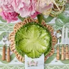 Outlet Mrs. Alice Serena Green Cabbage Starter Plate (Set Of 4)