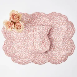 Sale Mrs. Alice Serena Pink Leopard Napkins (Set Of 4)