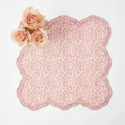 Sale Mrs. Alice Serena Pink Leopard Napkins (Set Of 4)