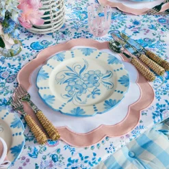 New Mrs. Alice Seville Blue Gardenia Dinner Plate (Set Of 4)