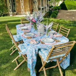 New Mrs. Alice Seville Blue Gardenia Dinner Plate (Set Of 4)