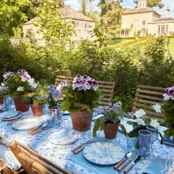 Mrs. Alice Seville Blue Gardenia Dinner Plate (Set Of 4)