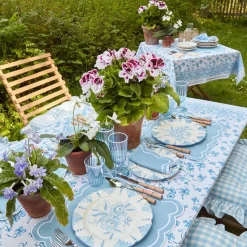 Mrs. Alice Seville Blue Gardenia Dinner Plate (Set Of 4)
