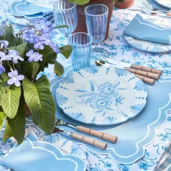 Online Mrs. Alice Seville Blue Gardenia Dinner Plate (Set Of 4)