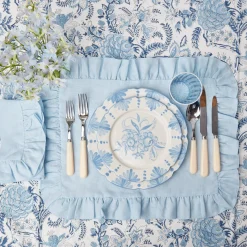 Online Mrs. Alice Seville Blue Gardenia Dinner Plate (Set Of 4)
