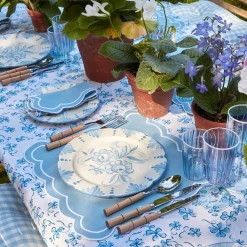 Best Mrs. Alice Seville Blue Gardenia Dinner Plate