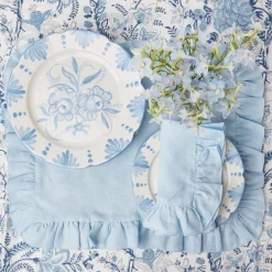 Best Mrs. Alice Seville Blue Gardenia Dinner Plate