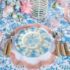 Best Mrs. Alice Seville Blue Gardenia Dinner Plate