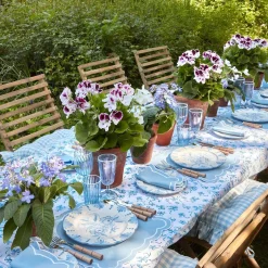 Best Mrs. Alice Seville Blue Gardenia Starter Plate (Set Of 4)