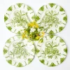 Sale Mrs. Alice Seville Green Gardenia Dinner Plates (Set Of 4)