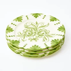 Sale Mrs. Alice Seville Green Gardenia Dinner Plates (Set Of 4)