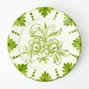 New Mrs. Alice Seville Green Gardenia Dinner Plate