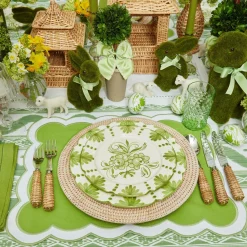Discount Mrs. Alice Seville Green Gardenia Starter Plates (Set Of 4)