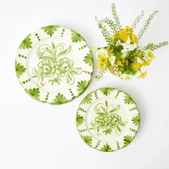 Best Mrs. Alice Seville Green Gardenia Starter Plates (Set Of 4)