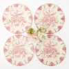 Clearance Mrs. Alice Seville Pink Gardenia Dinner Plate (Set Of 4)