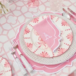 Clearance Mrs. Alice Seville Pink Gardenia Dinner Plate (Set Of 4)