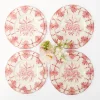 New Mrs. Alice Seville Pink Gardenia Dinner & Starter Plates (Set Of 8)