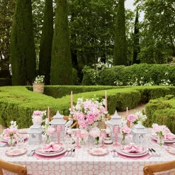 New Mrs. Alice Seville Pink Gardenia Dinner & Starter Plates (Set Of 8)