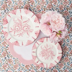 Discount Mrs. Alice Seville Pink Gardenia Starter Plate (Set Of 4)