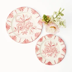 Discount Mrs. Alice Seville Pink Gardenia Starter Plate (Set Of 4)