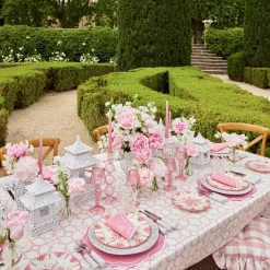 New Mrs. Alice Seville Pink Gardenia Starter Plate (Set Of 4)
