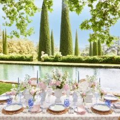 Sale Mrs. Alice Small Camille Azure Candle Holders (Pair)