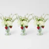 Discount Mrs. Alice Small Green Fluted Vase (Set Of 3)