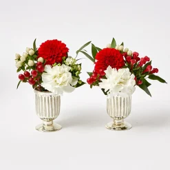 Online Mrs. Alice Small Mercury Fluted Vase (Pair)