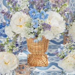 Hot Mrs. Alice Small Natural Rattan Urn Vase