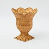 Hot Mrs. Alice Small Natural Rattan Urn Vase