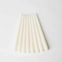 Online Mrs. Alice Snow White Candles (Set Of 8)