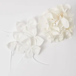 New Mrs. Alice Snow White Velvet Napkin Bows (Set Of 4)