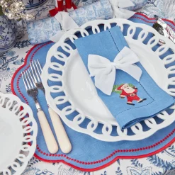 New Mrs. Alice Snow White Velvet Napkin Bows (Set Of 4)