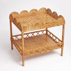 Mrs. Alice Sophia Rattan Side Table