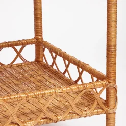 Mrs. Alice Sophia Rattan Side Table