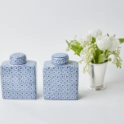 Best Mrs. Alice Square Floral Print Ginger Jar