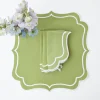 Online Mrs. Alice Sylvie Green Embroidered Napkins (Set Of 4)