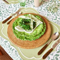 Online Mrs. Alice Sylvie Green Embroidered Napkins (Set Of 4)