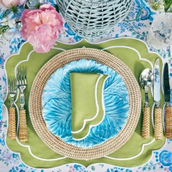 Online Mrs. Alice Sylvie Green Embroidered Napkins (Set Of 4)