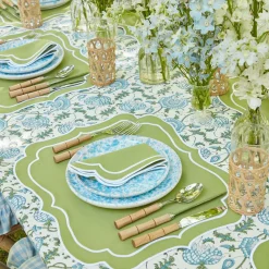 Online Mrs. Alice Sylvie Green Embroidered Napkins (Set Of 4)