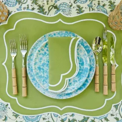 Online Mrs. Alice Sylvie Green Embroidered Napkins (Set Of 4)