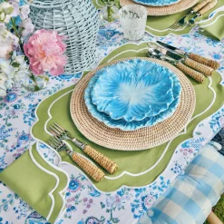 Online Mrs. Alice Sylvie Green Embroidered Napkins (Set Of 4)