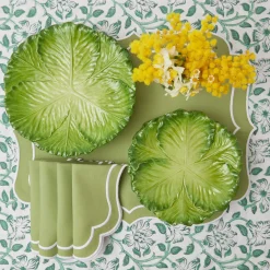 Online Mrs. Alice Sylvie Green Embroidered Placemats & Napkins (Set Of 4)