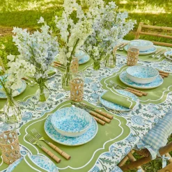 Online Mrs. Alice Sylvie Green Embroidered Placemats & Napkins (Set Of 4)