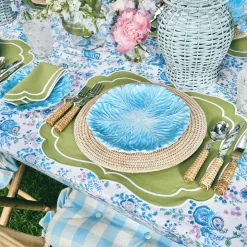 Online Mrs. Alice Sylvie Green Embroidered Placemats & Napkins (Set Of 4)