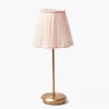 Best Mrs. Alice Tall Rechargeable Lamp With Pink Lotus Lampshade